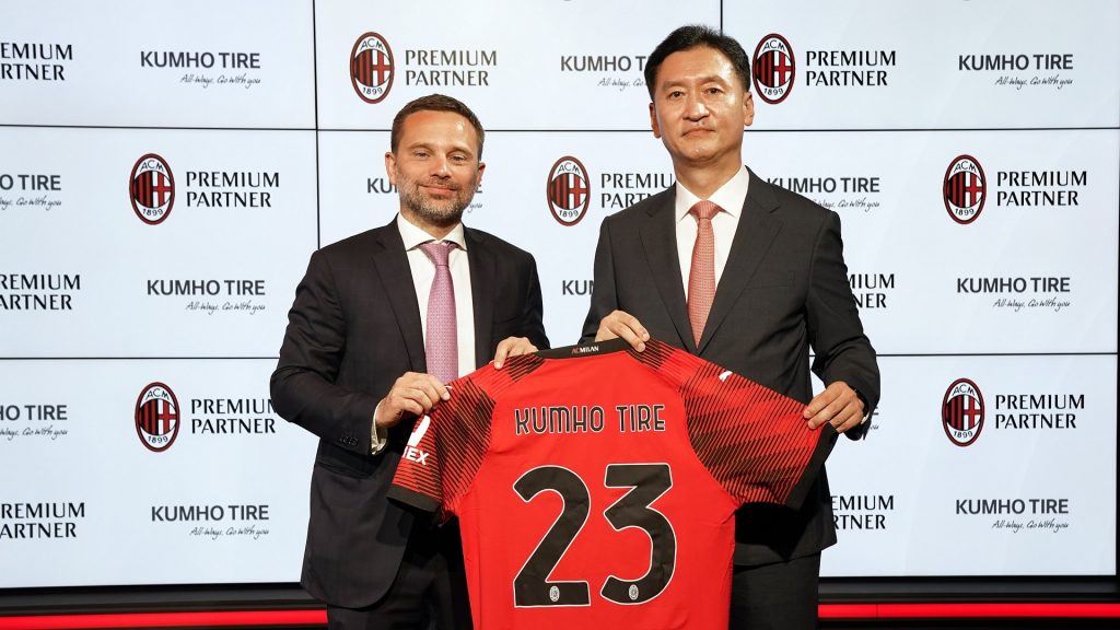 A Kumho Tire az AC Milan új prémium partnere